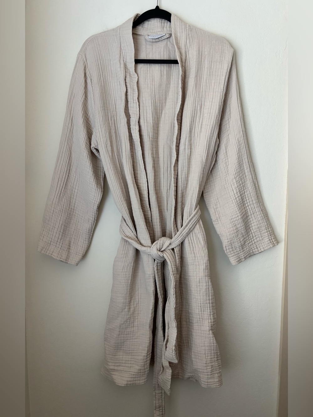 Parachute Cloud Cotton Robe in Bone Size Medium Gauze Relaxed Loungewear Comfy